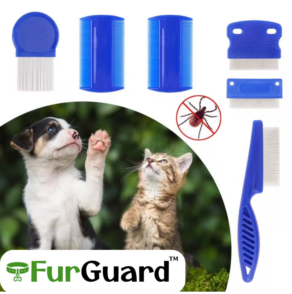 FurGuard Anti Tick & Flea Comb Set