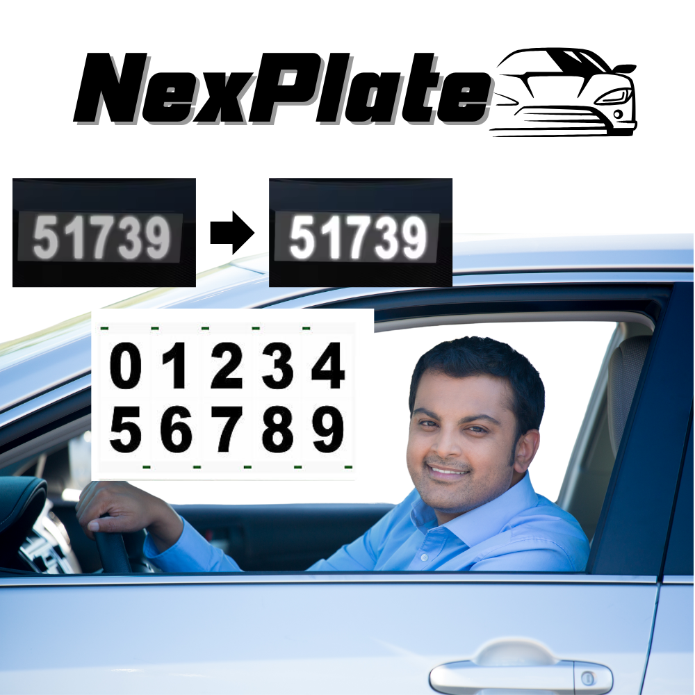 NexPlate - Autocollants Réfléchissants