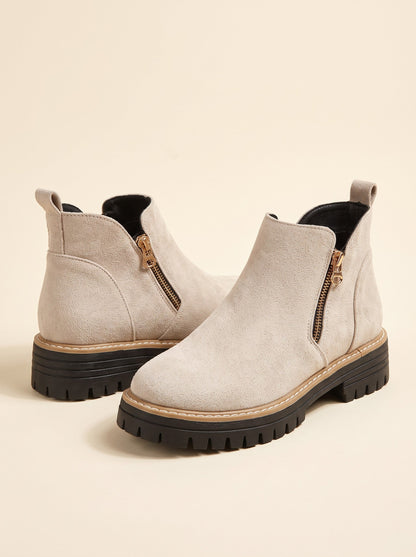Women's Ankle Boots – Beige – packshot