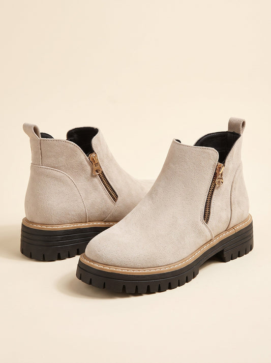 Women's Ankle Boots – Beige – packshot