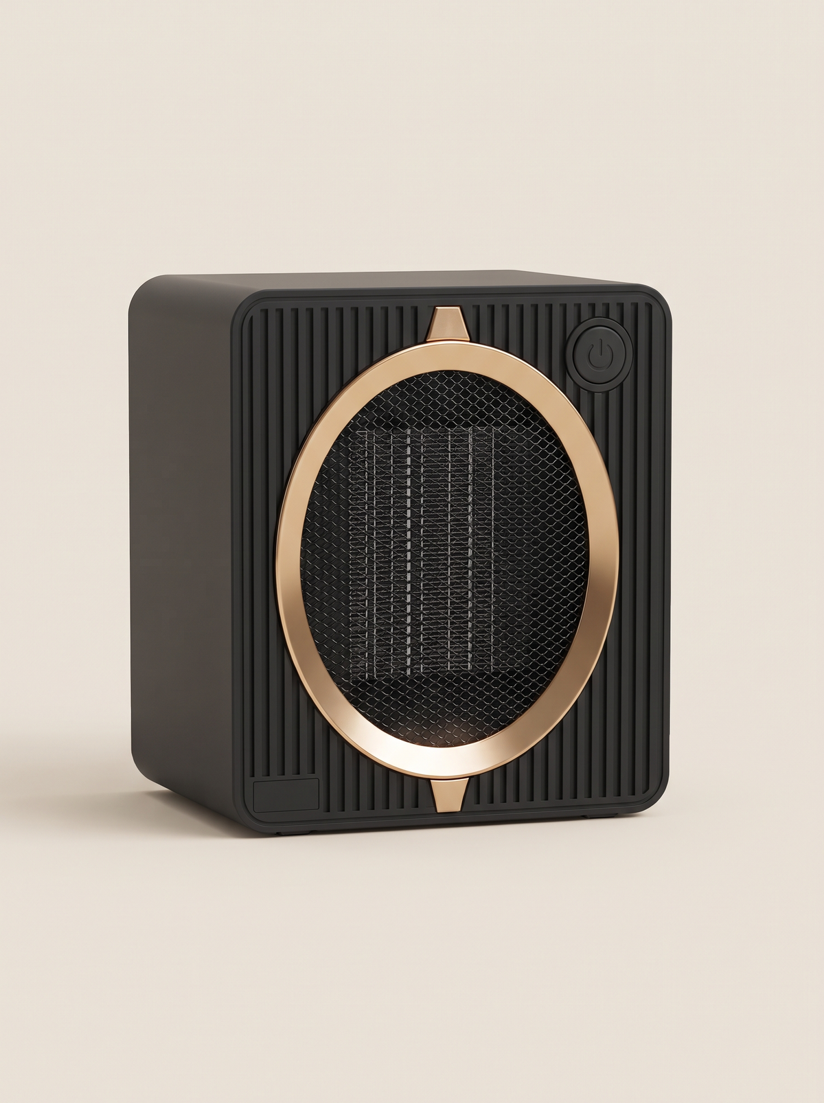 Compact Upright Fan Heater – Black – product view
