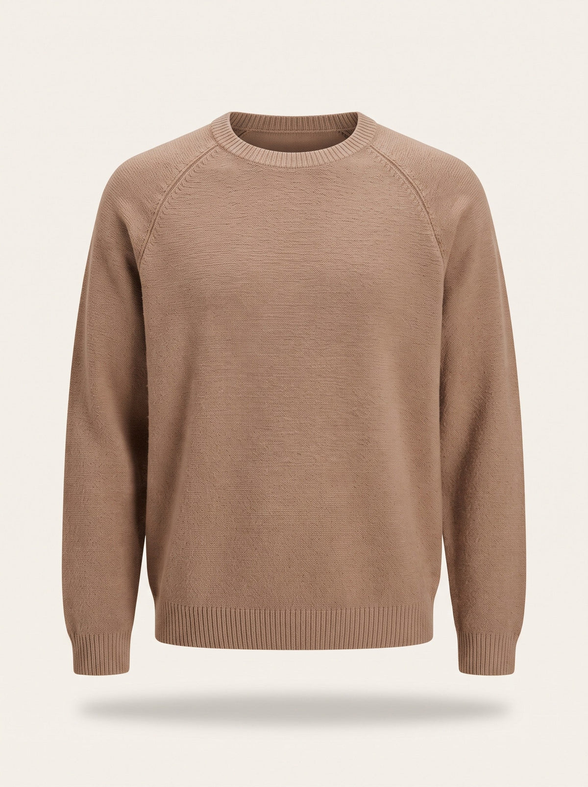 Men's Crew Neck Jumper – Brown – packshot
