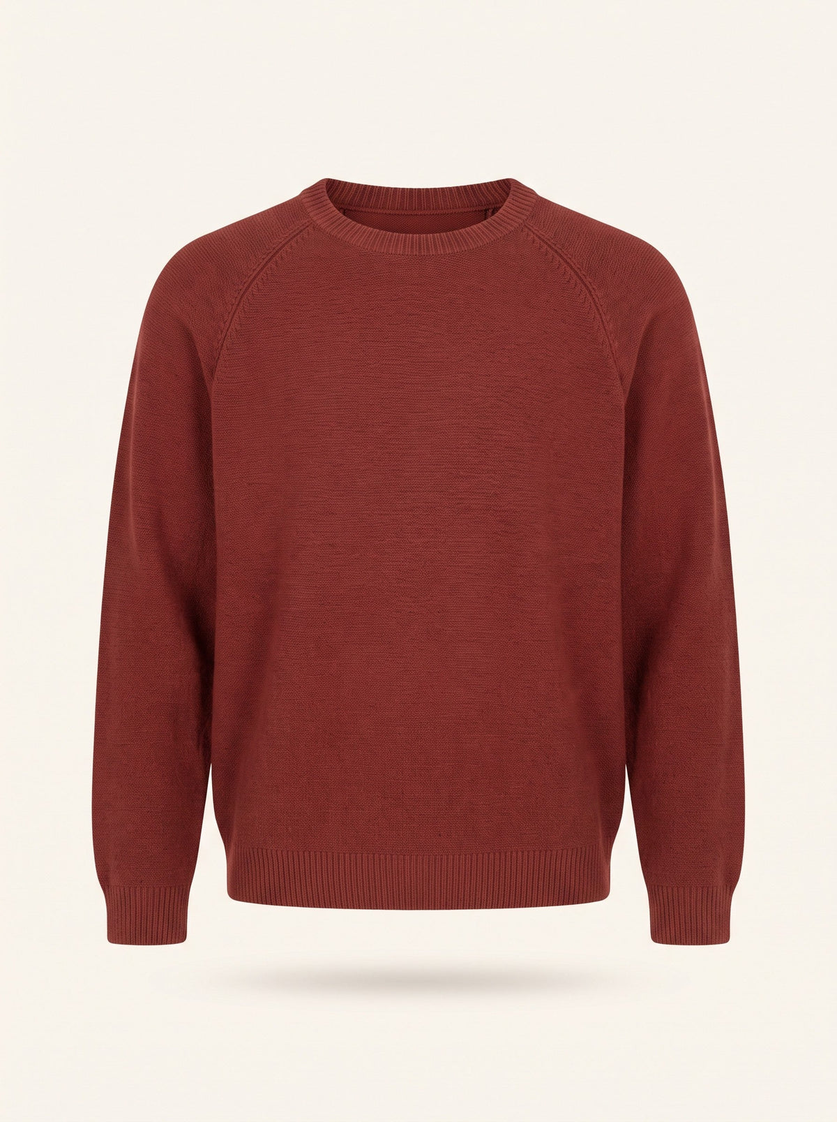 Men's Crew Neck Jumper – Red – packshot