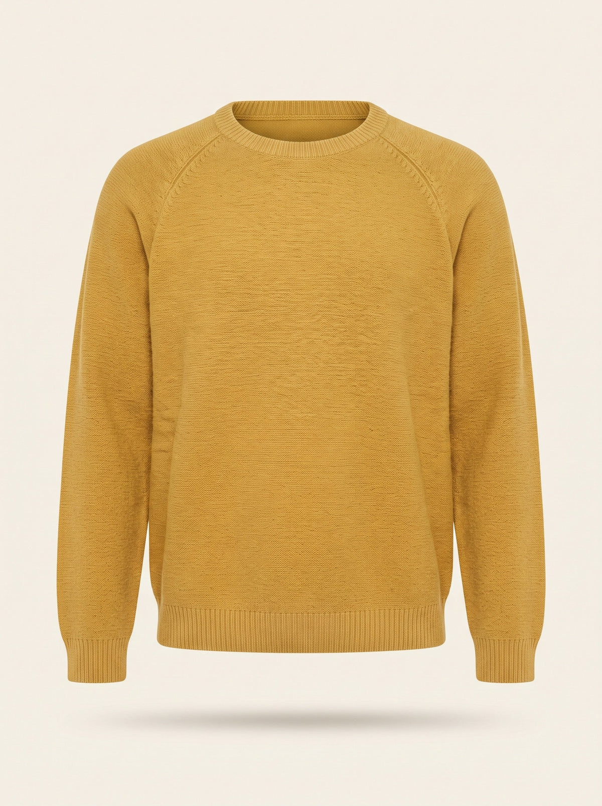Men's Crew Neck Jumper – Yellow – packshot