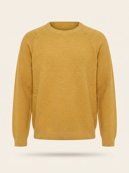 Men's Crew Neck Jumper – Yellow – packshot