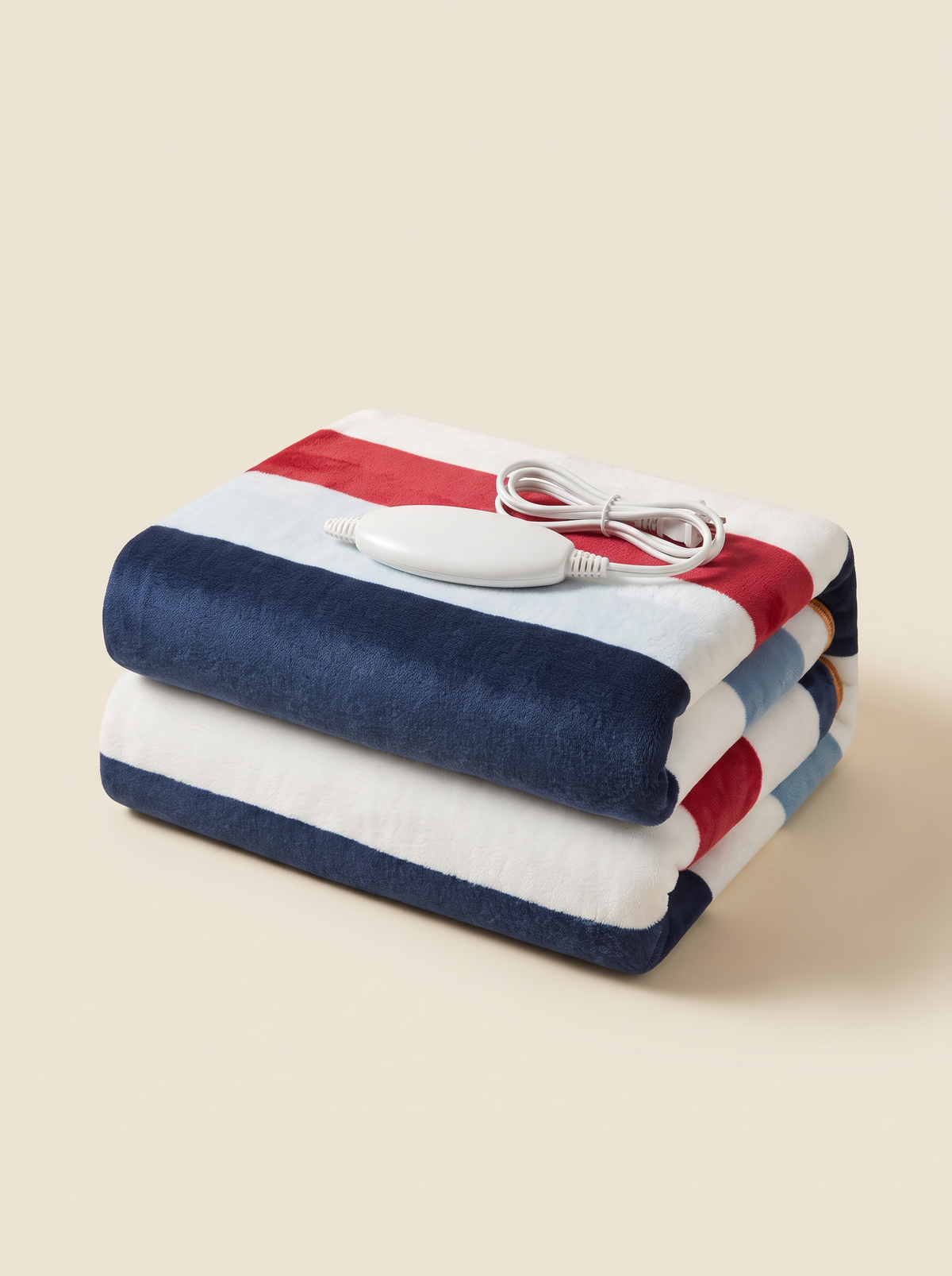 Electric Heated Blanket – Red Stripe – product view