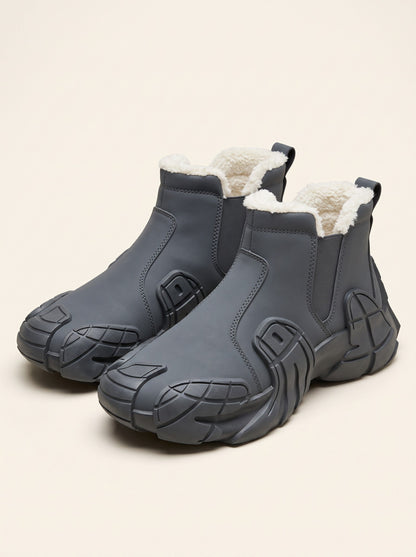 Fleece Lined Winter Boots – Grey – packshot