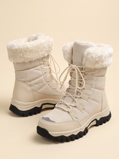 Women's Faux Fur Lined Winter Boots – Beige – packshot