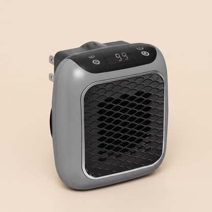 Ceramic Space Heater 500W – front view on plain background