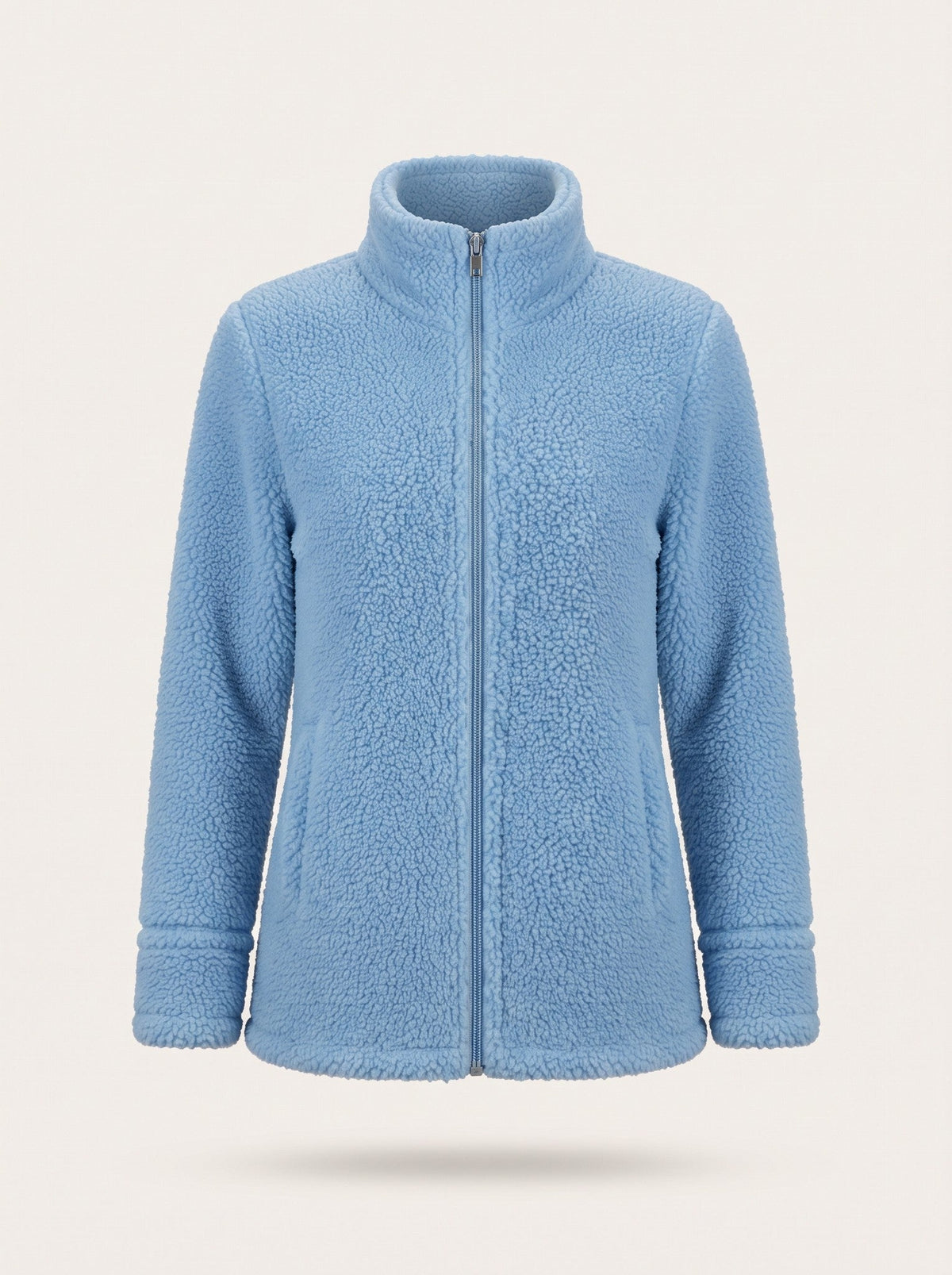 Women's Teddy Fleece Jacket – Light Blue – packshot