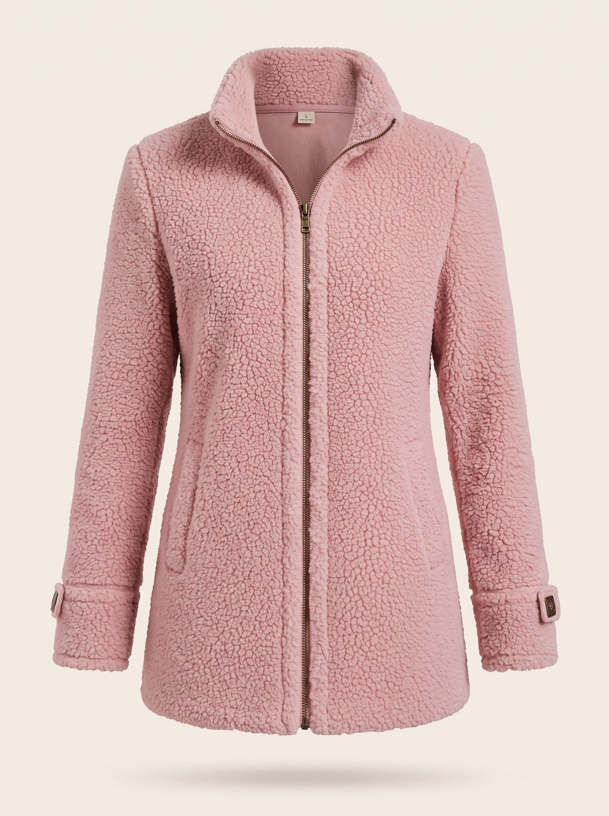 Women's Teddy Fleece Jacket – Pink – packshot