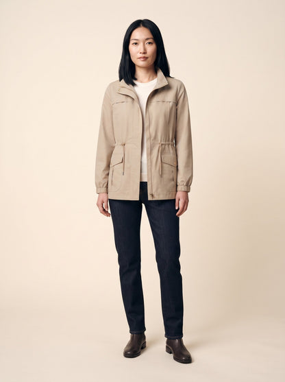 Women's Utility Jacket – Khaki – on model