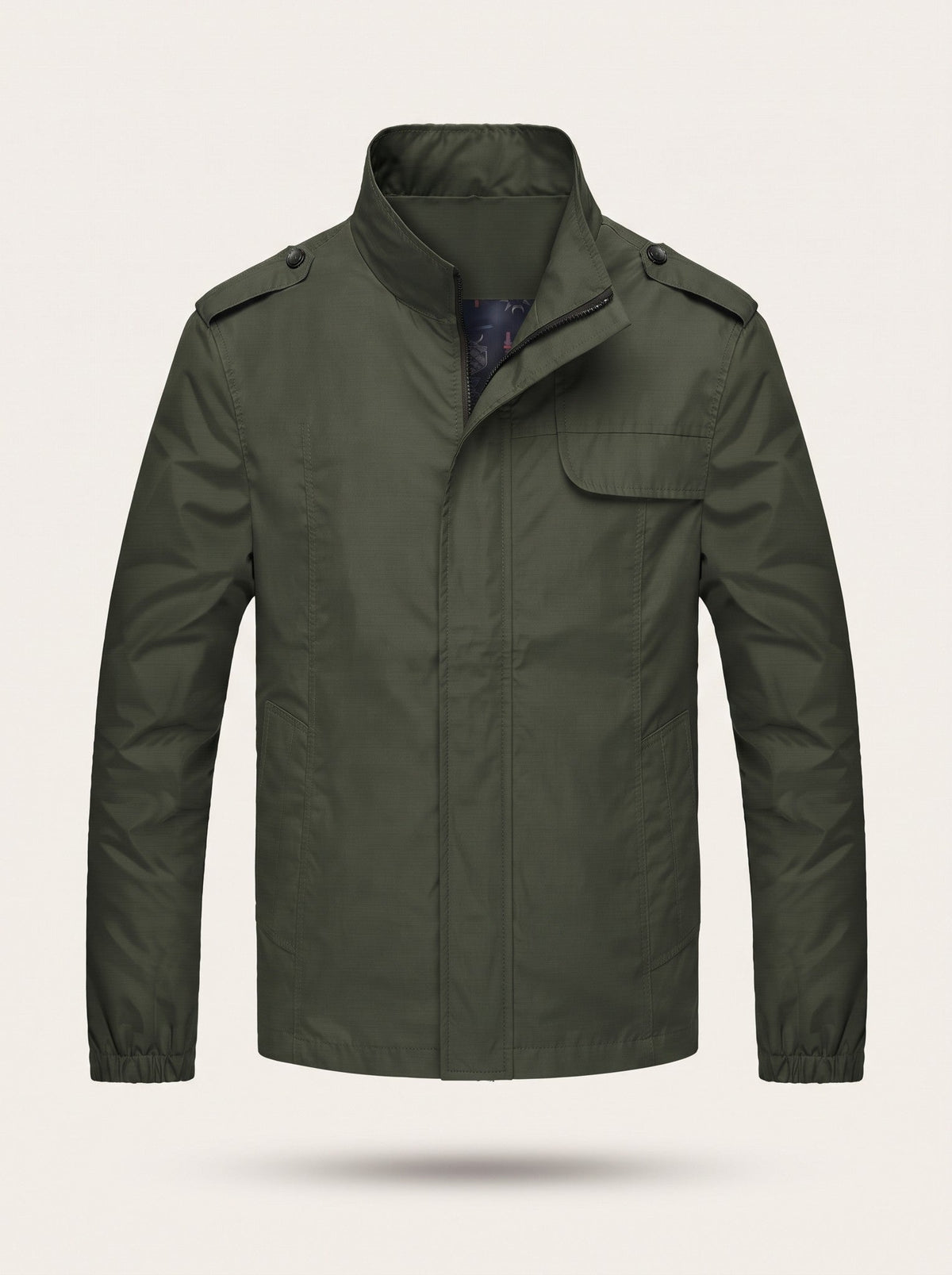 Men's Lightweight Windbreaker Jacket – Green – packshot