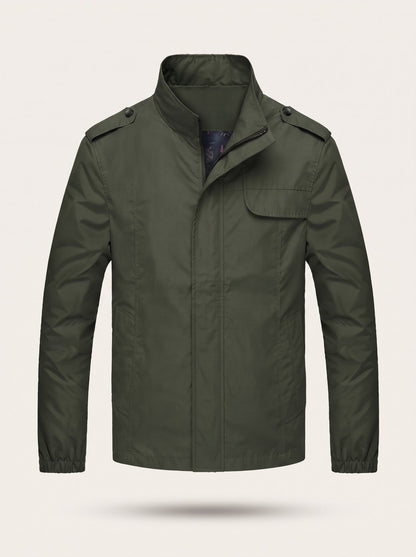 Men's Lightweight Windbreaker Jacket – Green – packshot