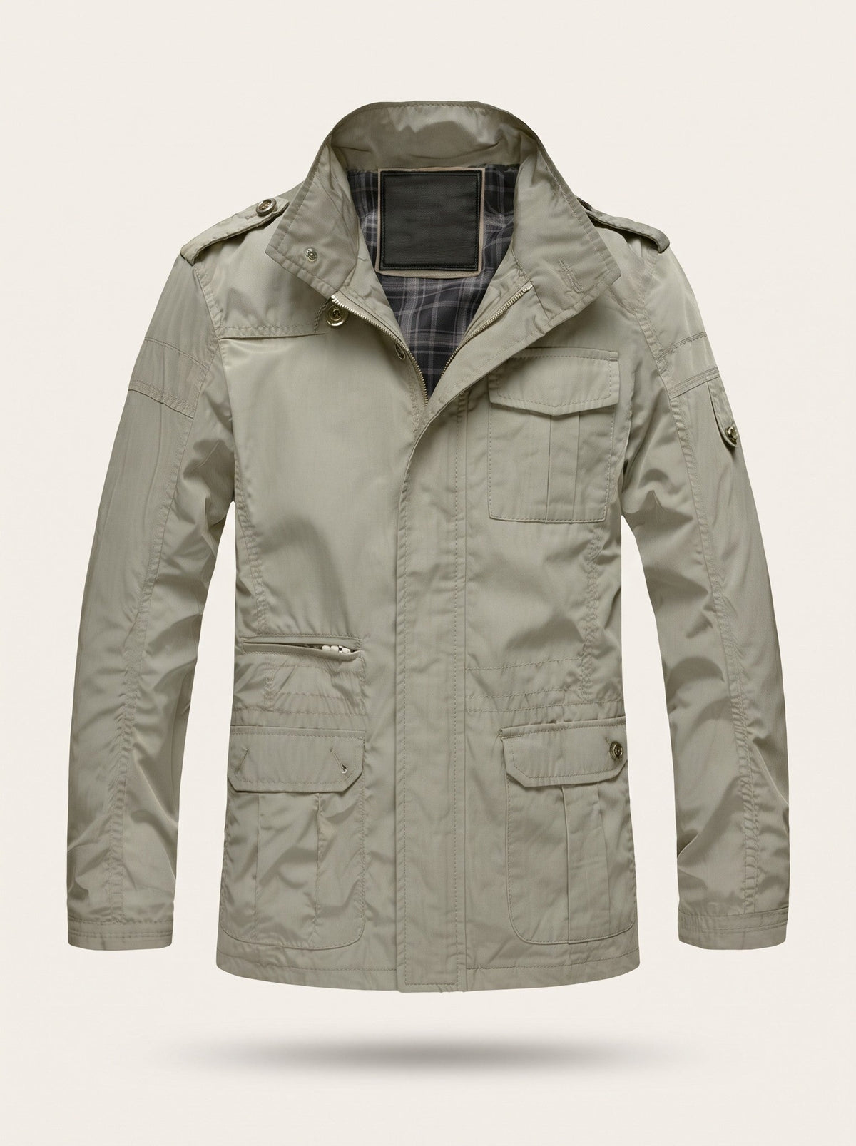 Men's Classic Windbreaker Jacket – Khaki – packshot