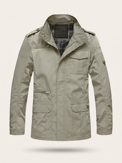 Men's Classic Windbreaker Jacket – Khaki – packshot