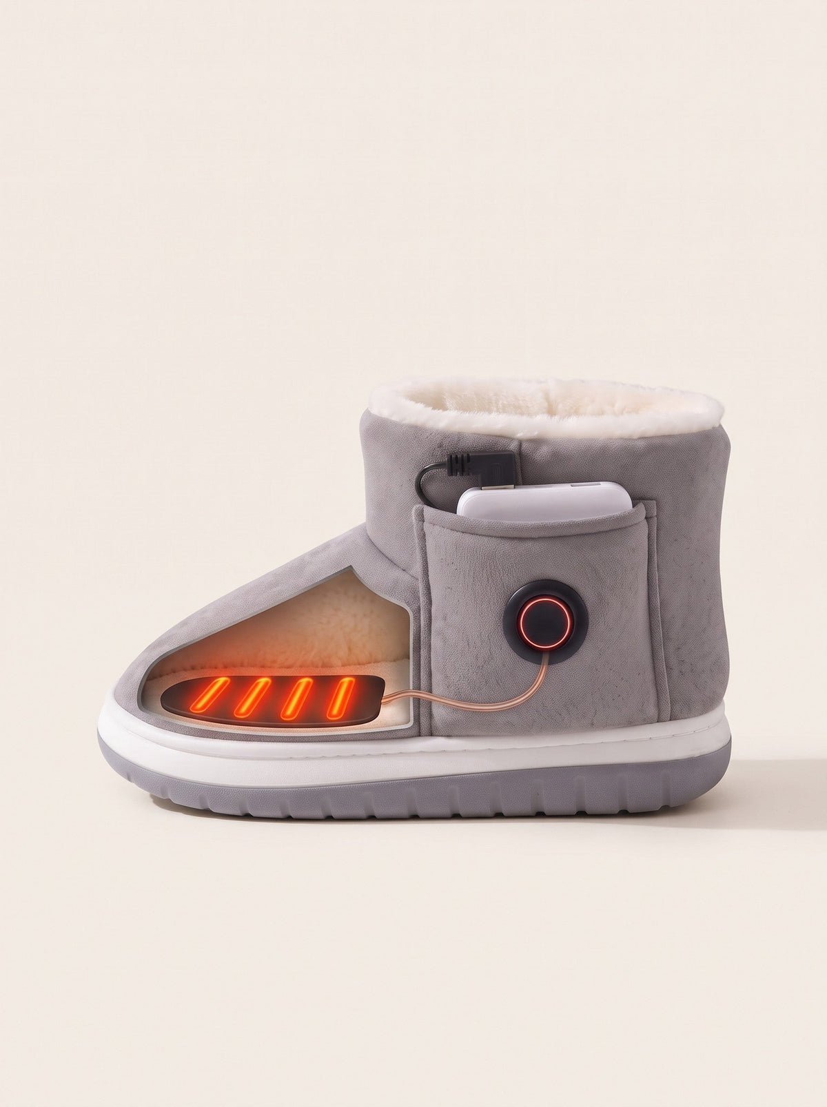 Women's Heated Boots – heating on