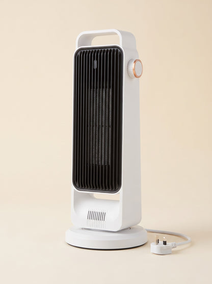 Ceramic Tower Heater 2000 W – White – packshot