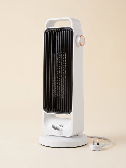 Ceramic Tower Heater 2000 W – White – packshot