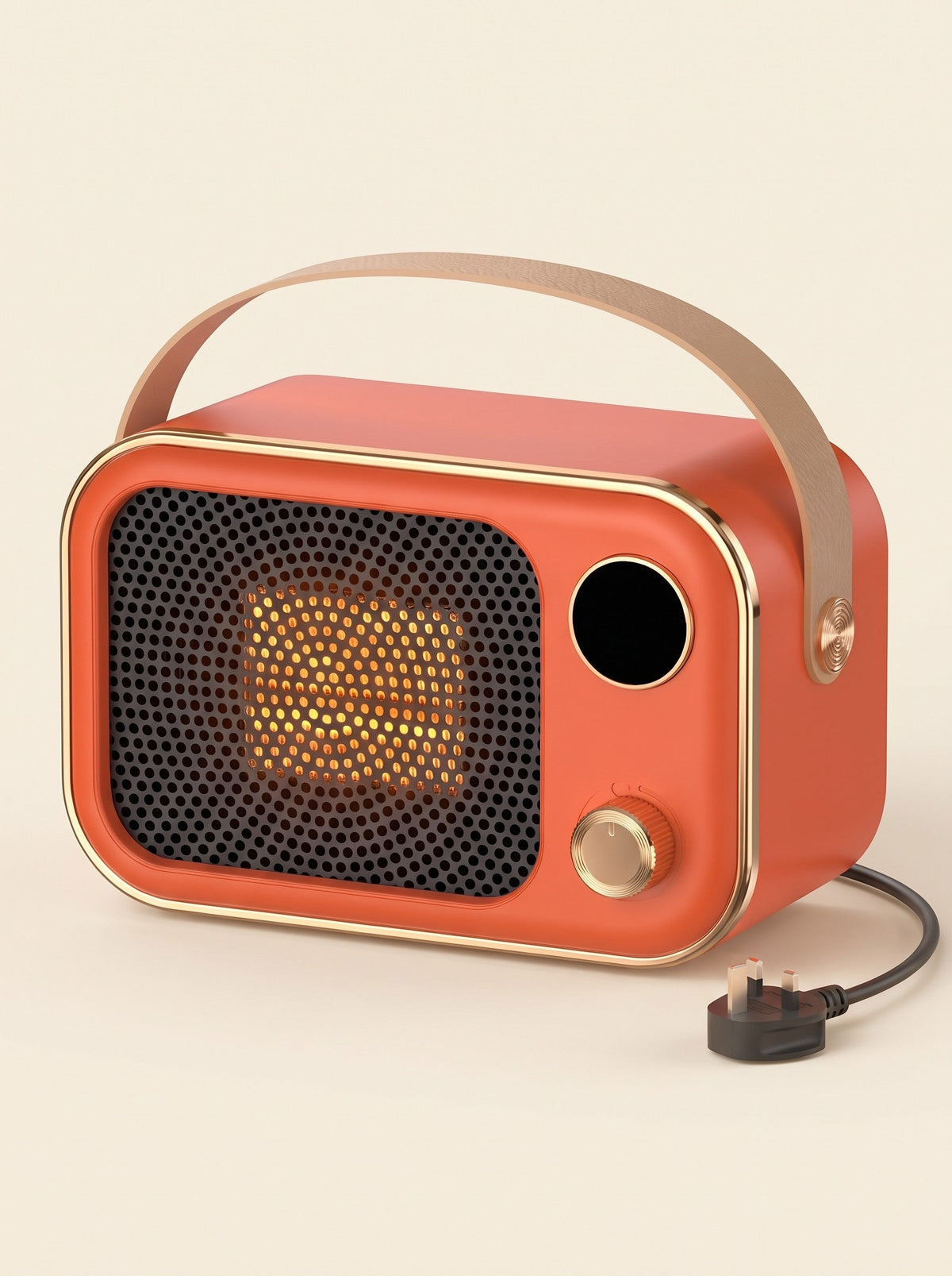 Retro Fan Heater 1200 W – Orange – packshot