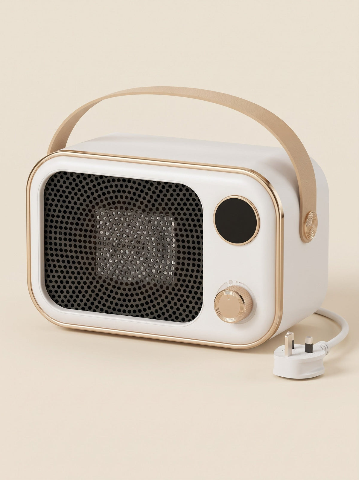 Retro Fan Heater 1200 W – White – packshot