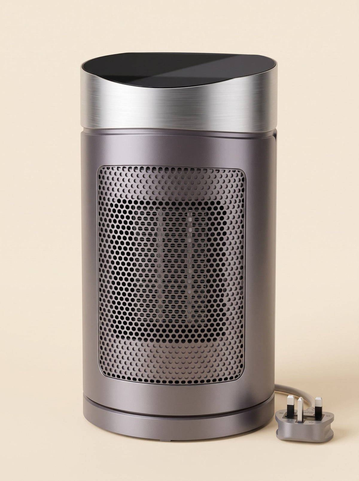 Oscillating Fan Heater 1200 W – Silver – packshot