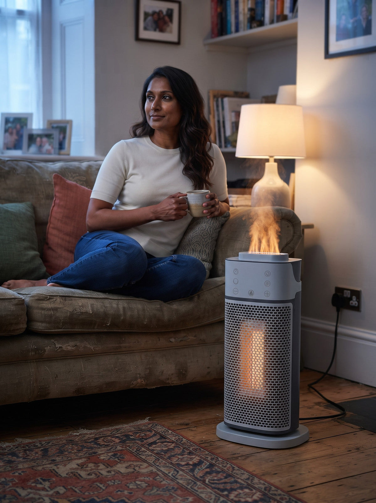 Fan Heater with Humidifier 2000 W – Grey – lifestyle