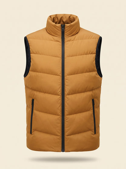 Men's Padded Gilet – Yellow – front