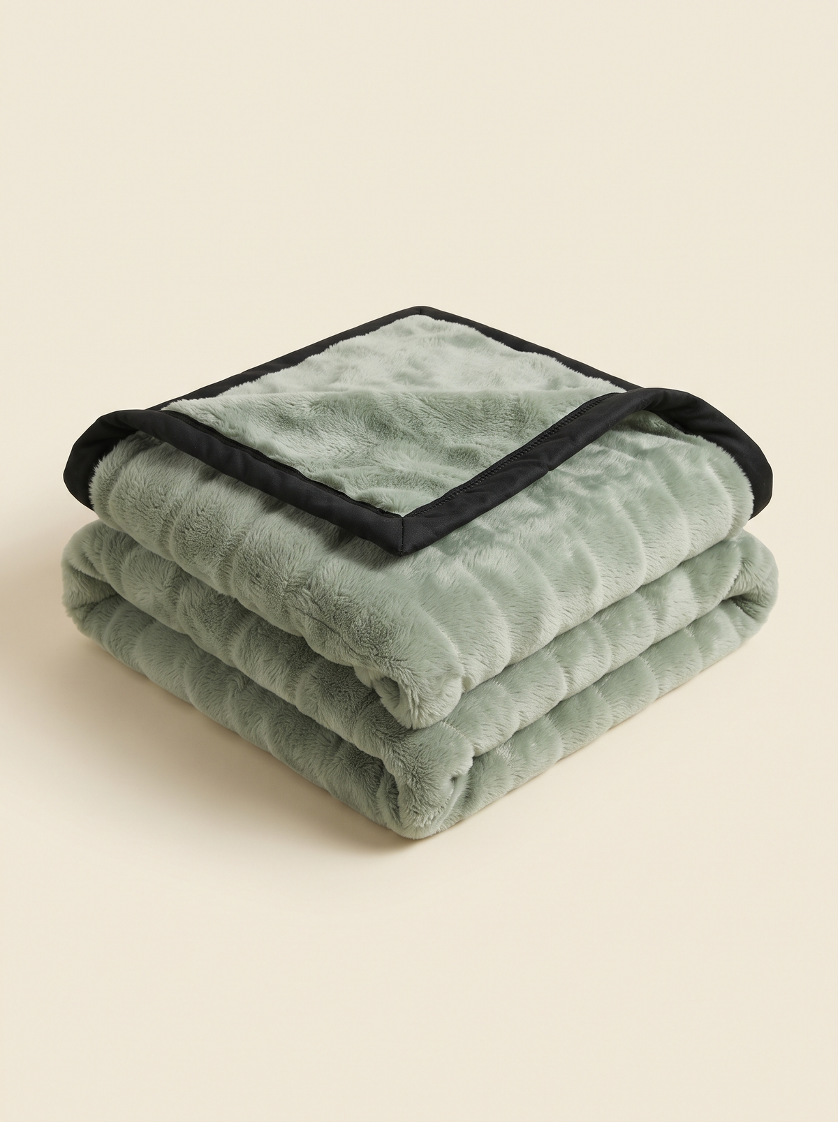 Plush Fleece Blanket – Green – product view