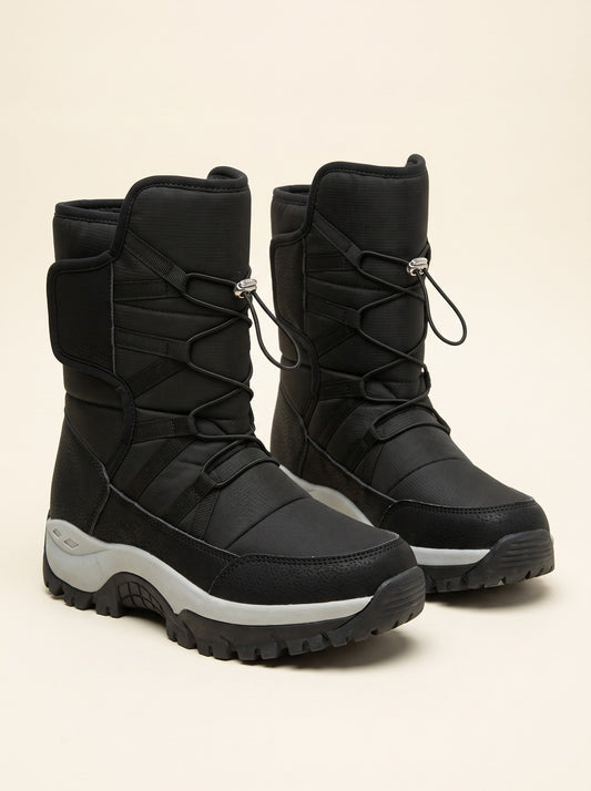 Women's Plush Lined Winter Boots – Black – packshot
