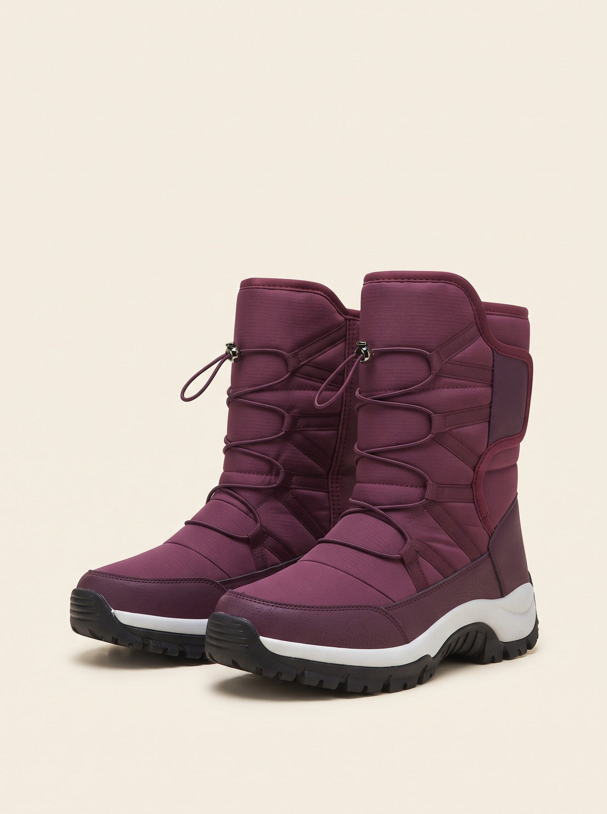 Unisex Plush Lined Winter Boots – Purple – packshot