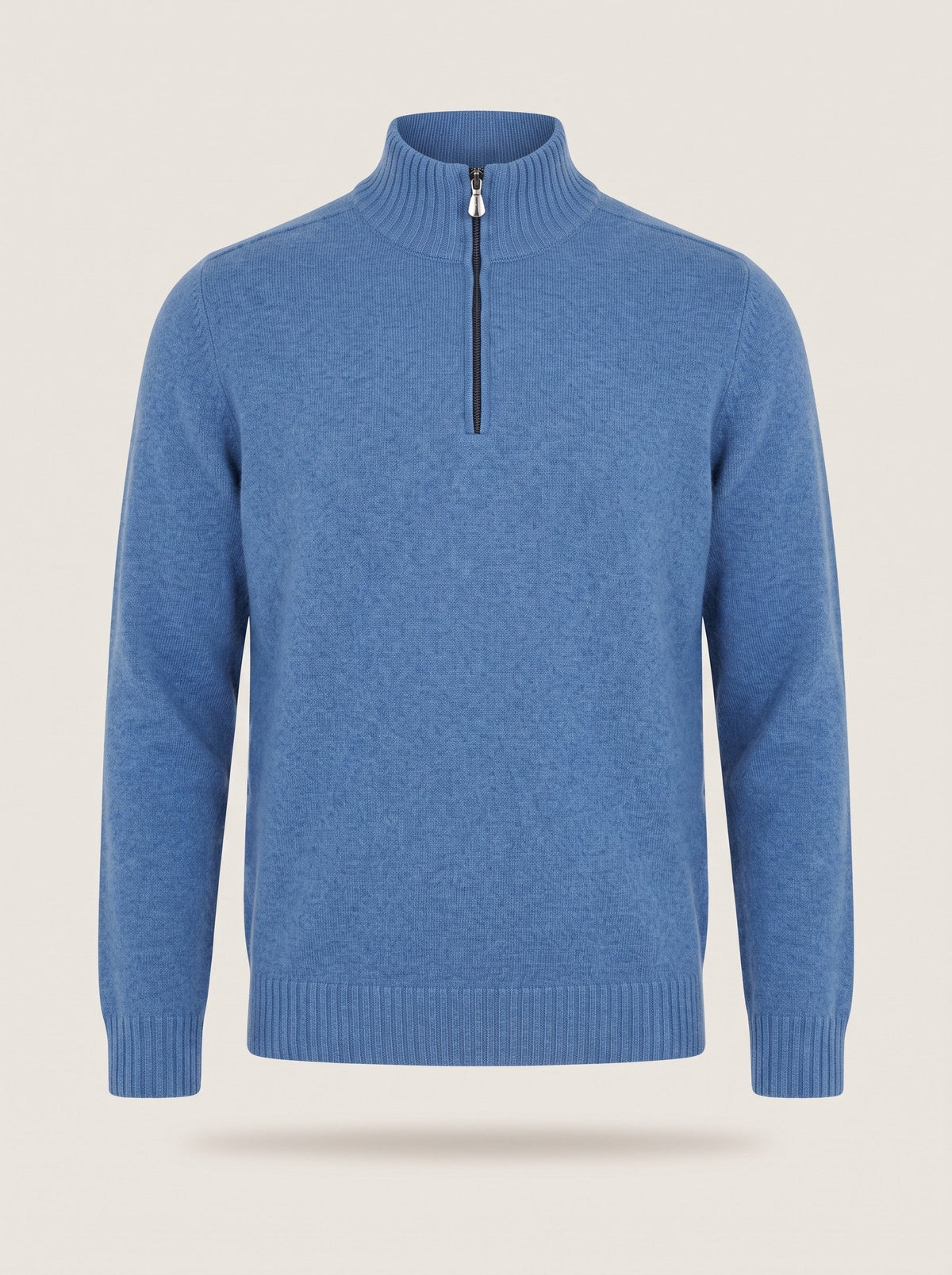 Men's Quarter Zip Jumper – Blue – packshot