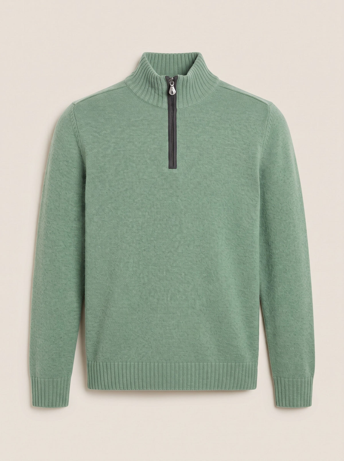 Men's Quarter Zip Jumper – Green – packshot