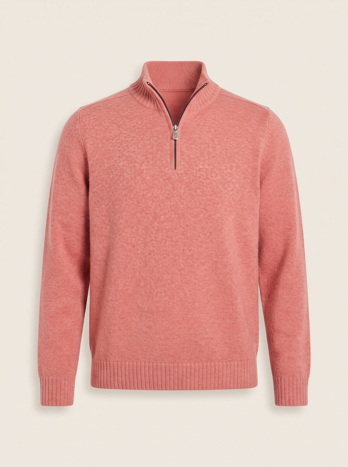 Men's Quarter Zip Jumper – Pink – packshot