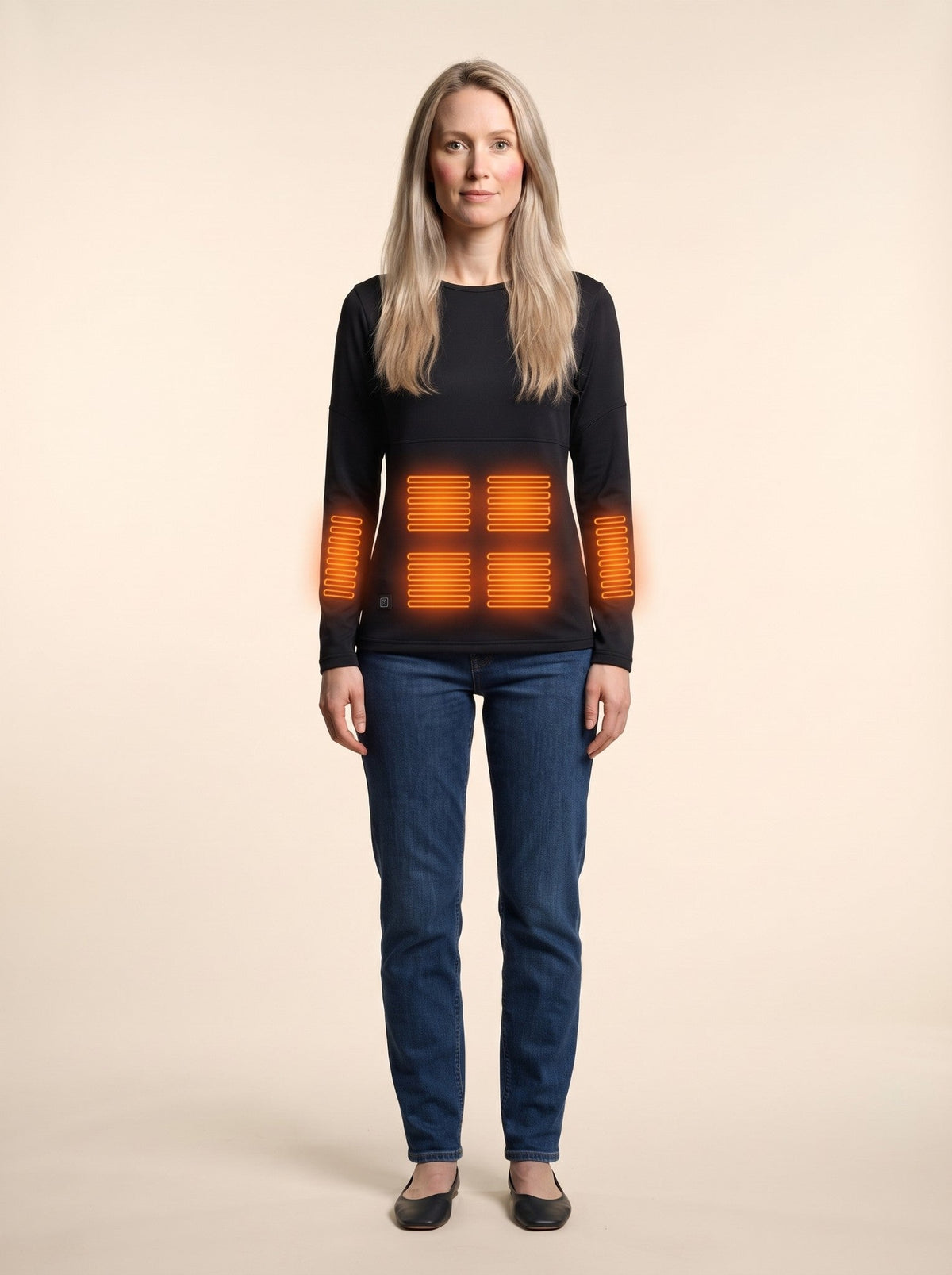 Heated Thermal Top – on model, heating on