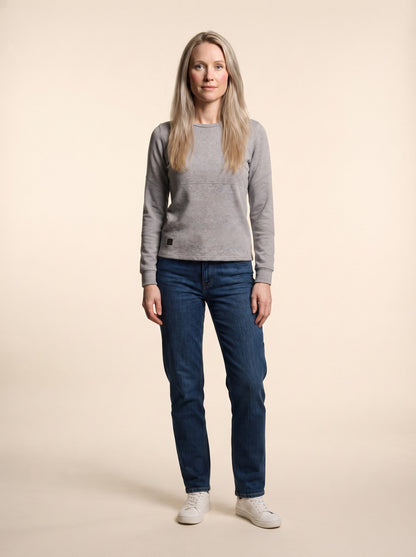 Heated Thermal Top – Grey – on model