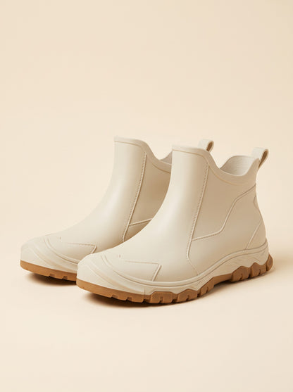 Short Wellington Boots – Beige – packshot