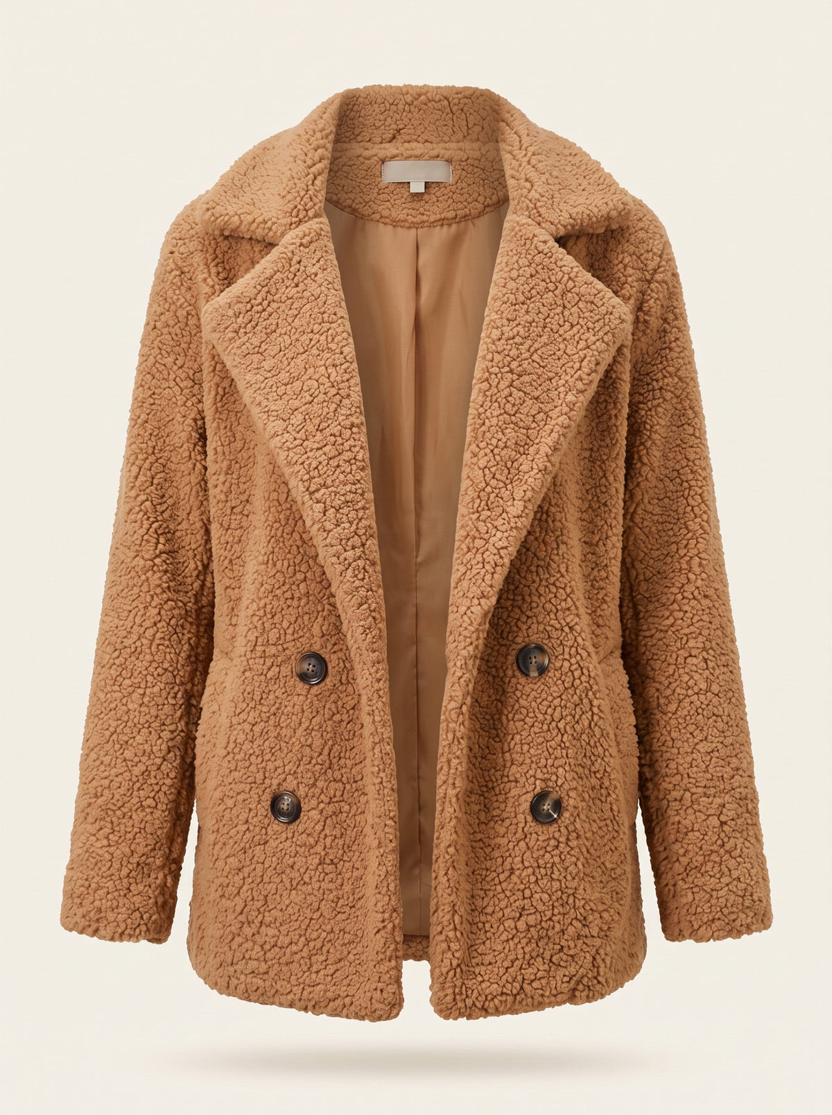 Women's Teddy Jacket – Camel – front packshot