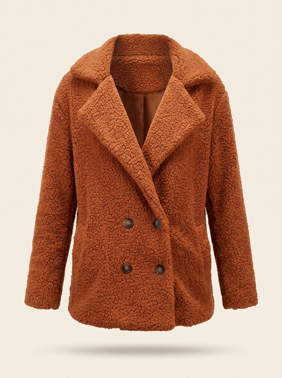 Women's Teddy Jacket – Caramel – front packshot