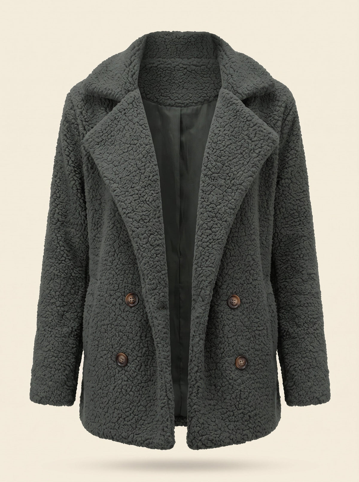 Women's Teddy Jacket – Dark Grey – front packshot