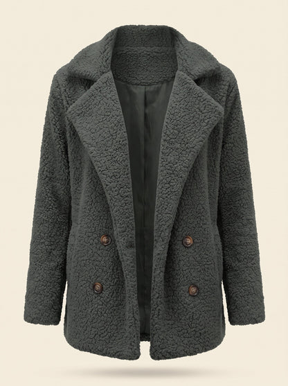 Women's Teddy Jacket – Dark Grey – front packshot