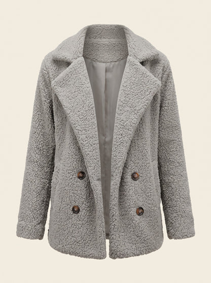 Women's Teddy Jacket – Light Grey – front packshot