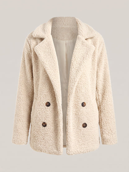 Women's Teddy Jacket – Milky White – front packshot