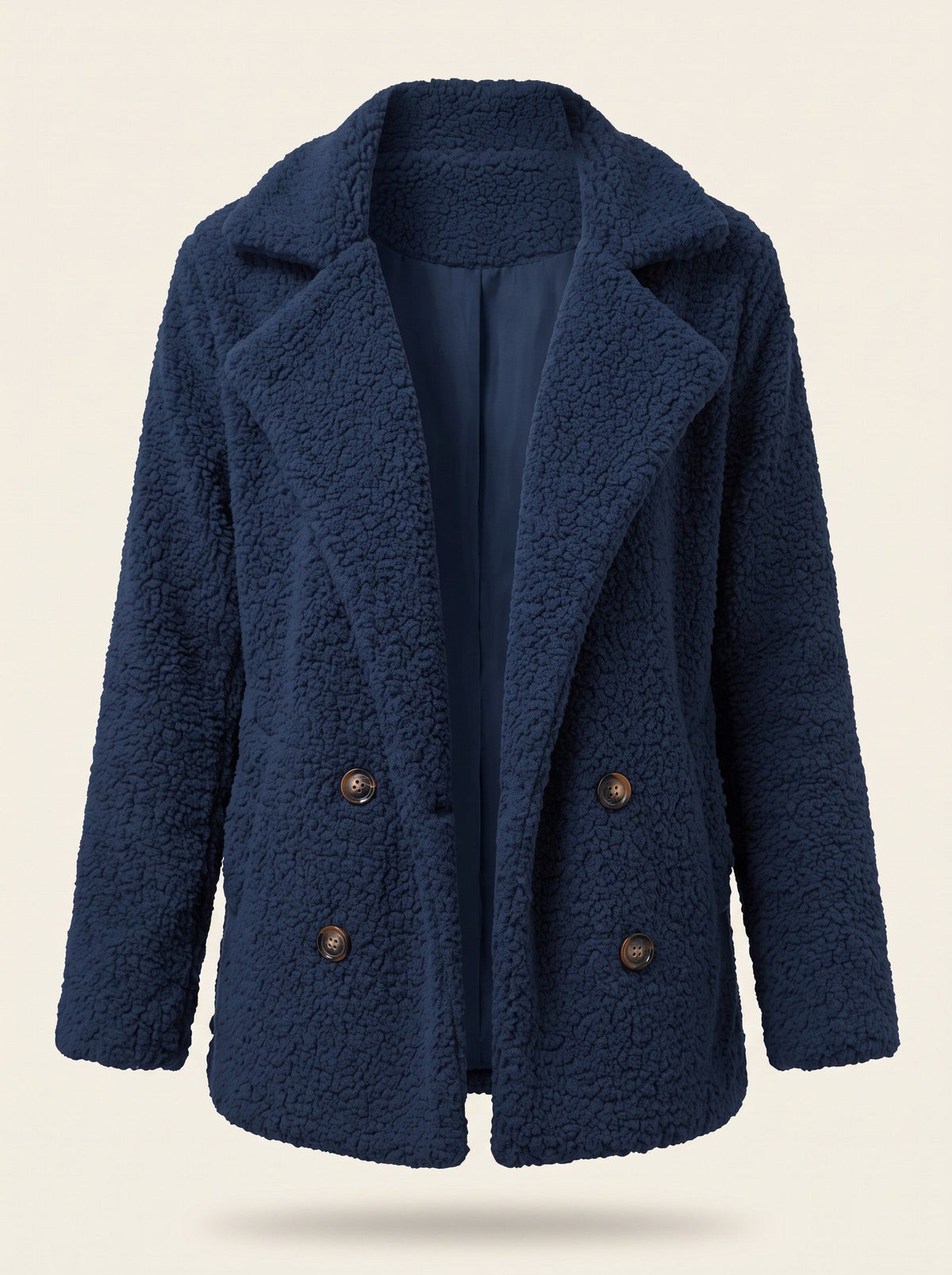 Women's Teddy Jacket – Navy Blue – front packshot