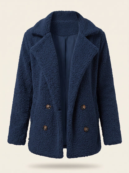 Women's Teddy Jacket – Navy Blue – front packshot