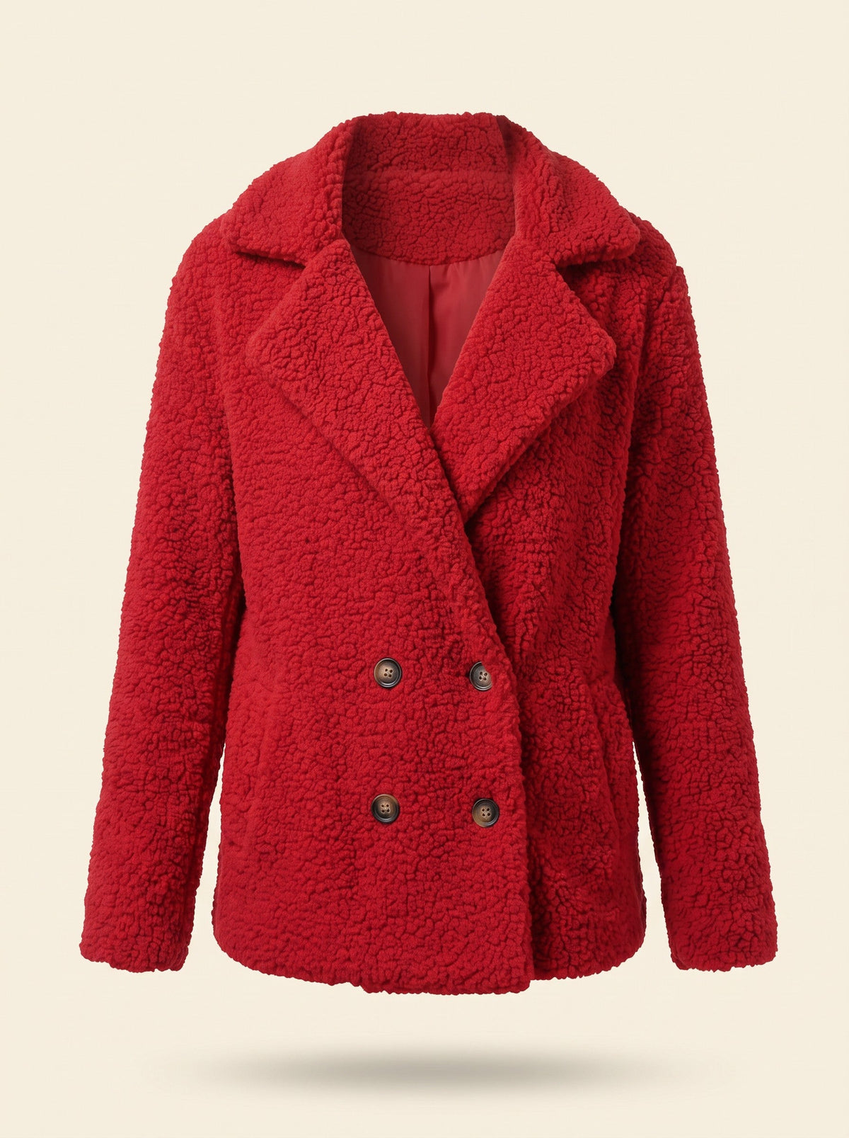 Women's Teddy Jacket – Red – front packshot
