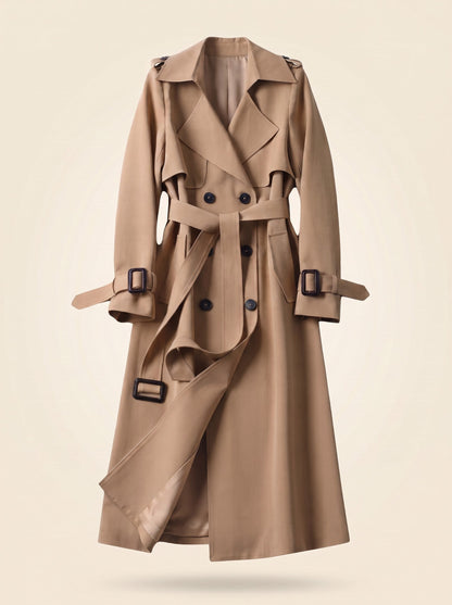 Women's Double-Breasted Trench Coat – Beige – packshot