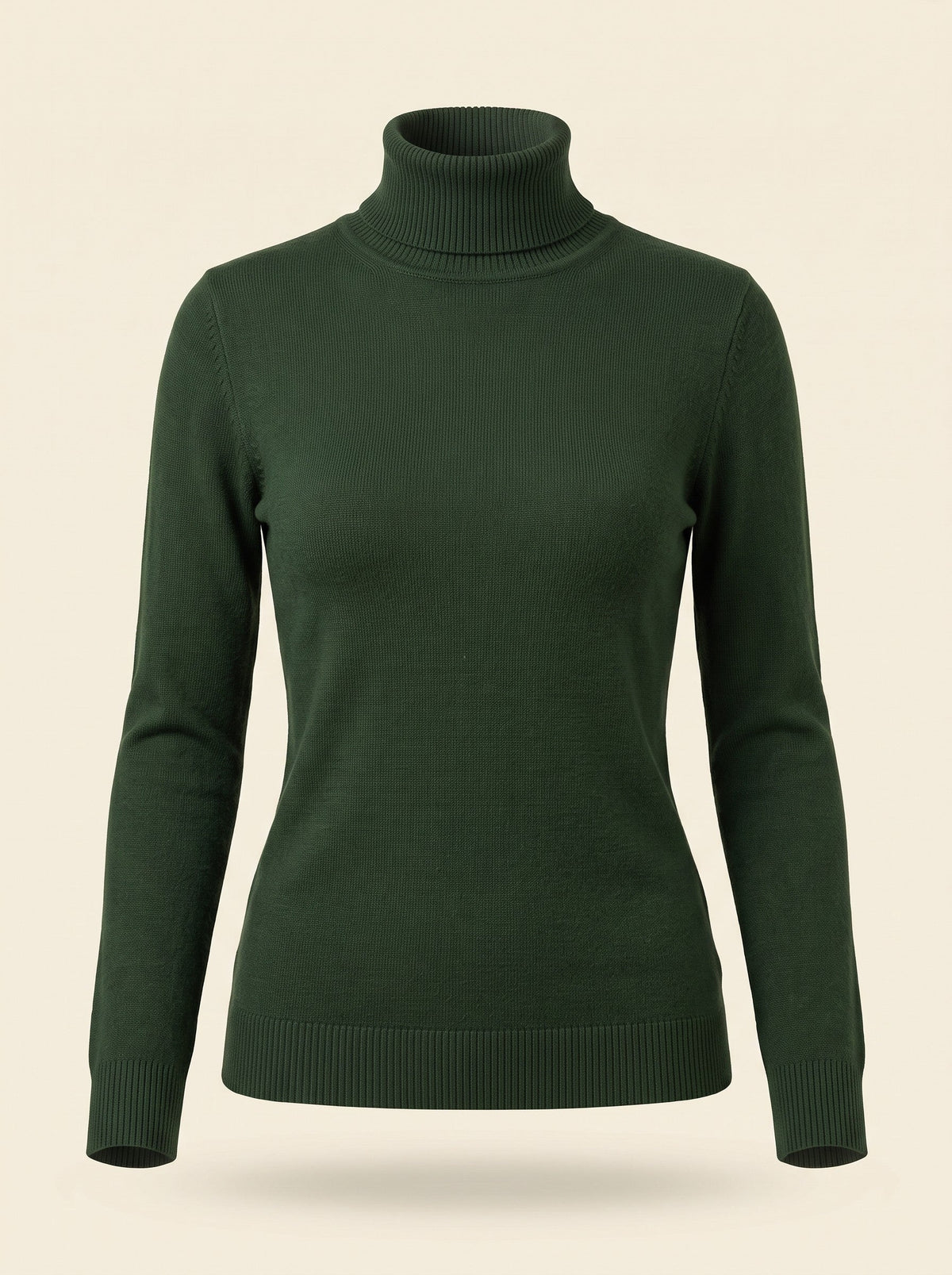 Women's Turtleneck Jumper – Green – packshot