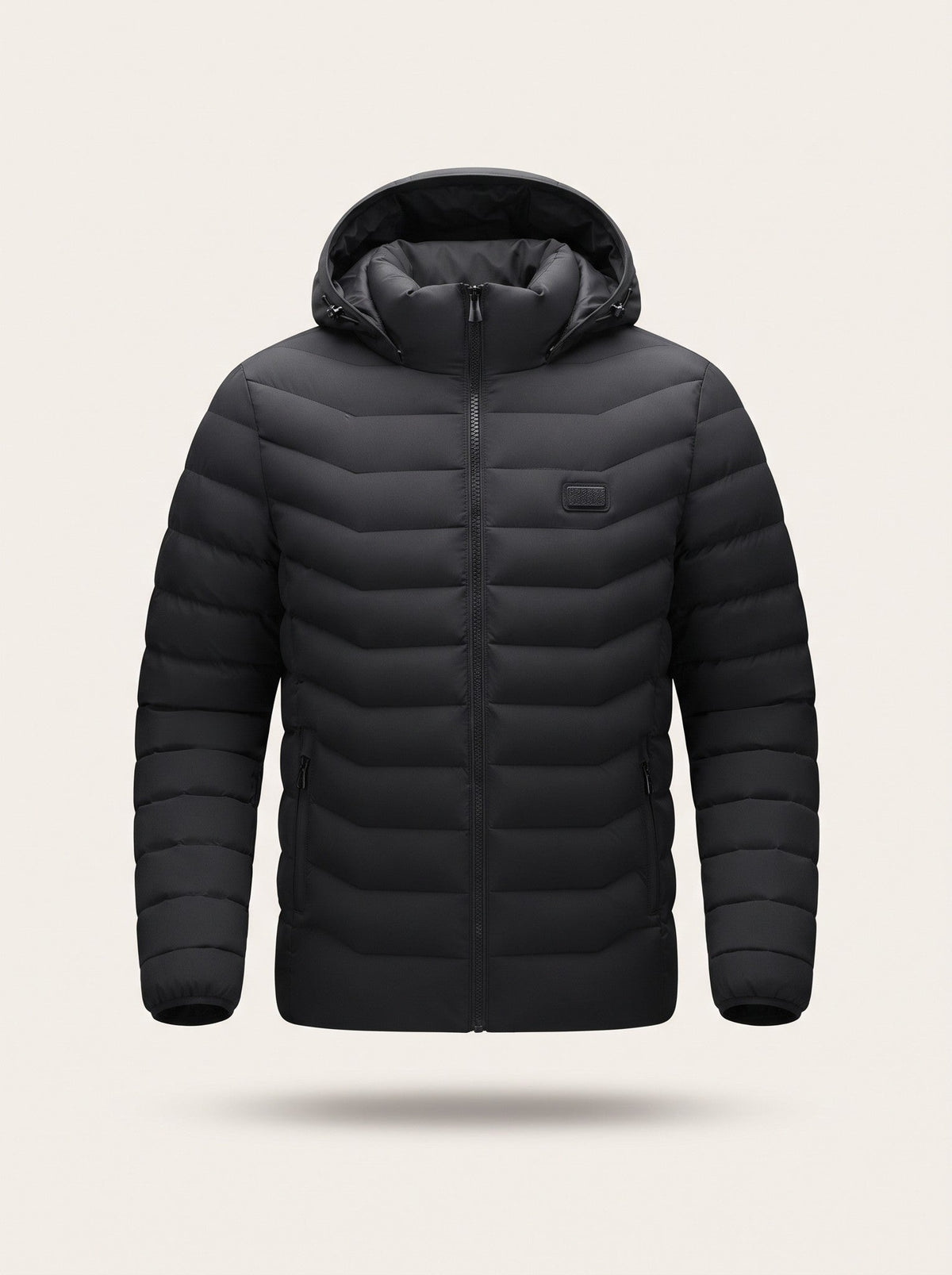 Heated Puffer Jacket – Black – packshot