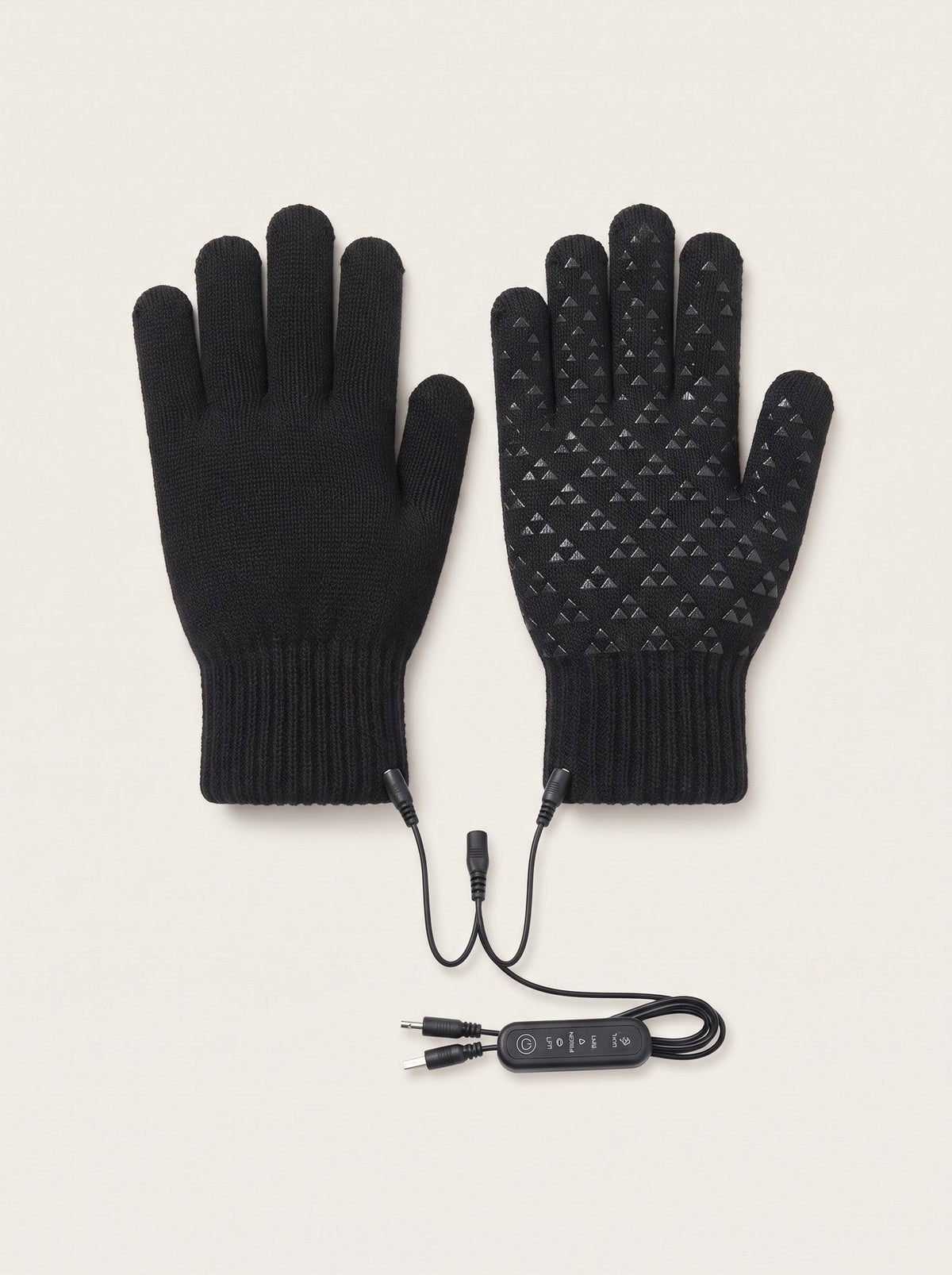 Heated Knitted Gloves – Black – packshot